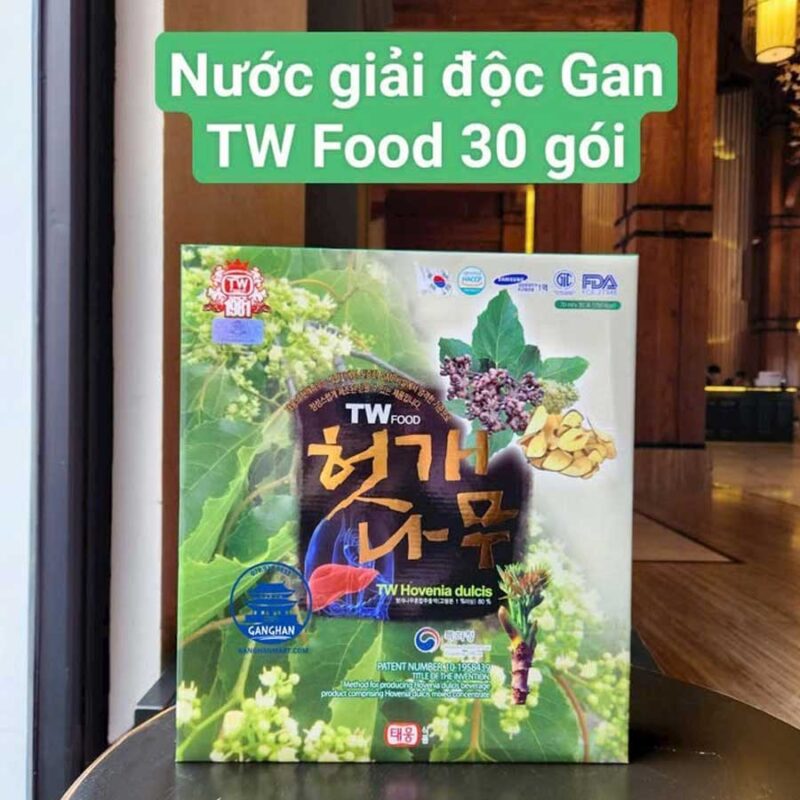 Nước Uống Bổ Gan Hàn Quốc Hovenia Taewoong Food Hộp 30 gói